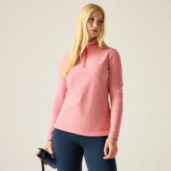 Damski polar Sweethart Marl z zamkiem błyskawicznym do połowy. Czerwone bluzy z polaru Regatta, bez wzorów, z polaru. Za 166.50 zł.