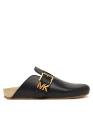 MICHAEL Michael Kors Klapki Greer 40T6GRFP1L Czarny. Czarne klapki MICHAEL Michael Kors, bez wzorów, ze skóry, bez obcasa, bez zapięcia. Za 809.99 zł.