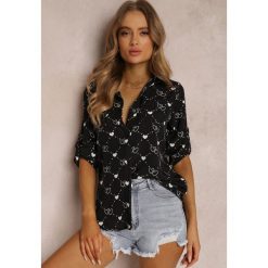 Czarna Koszula z Wiskozy Amathothoe. Czarne koszule Renee, l, bez wzorów, z tkaniny, eleganckie, bez kołnierzyka, bez ramiączek. W wyprzedaży za 39.99 zł.
