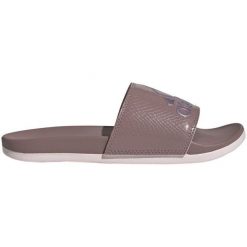 Klapki adidas Adilette Comfort W GX4298 brązowe. Brązowe klapki bez wzorów, sportowe, bez obcasa, bez zapięcia. Za 312.79 zł.