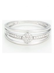 DIAMANTA Złoty pierścionek z diamentami rozmiar: 58. Szare pierścionki DIAMANTA, z diamentem, złote. Za 1,348.99 zł.