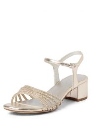 Tamaris Sandały Kobiety Sztuczna skóra srebrny jednolity, 36. Szare sandały Tamaris, bez wzorów, ze skóry, eleganckie, bez obcasa, bez zapięcia. Za 299.95 zł.