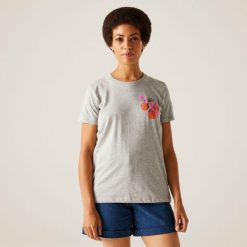 Koszulka sportowa damska Filandra VX. Szare t-shirty sportowe Regatta, bez wzorów, bez ramiączek. Za 130.50 zł.