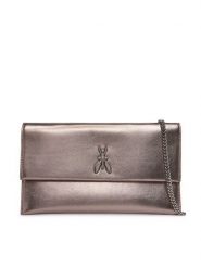 Patrizia Pepe Torebka CB5460/L041-S765 Srebrny. Szare kopertówki Patrizia Pepe, bez wzorów, ze skóry, wizytowe, bez dodatków. Za 869.99 zł.