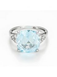 Maison héritage PARIS Złoty pierścionek z topazem rozmiar: 54. Niebieskie pierścionki maison héritage PARIS, z topazem, złote. Za 2,166.99 zł.