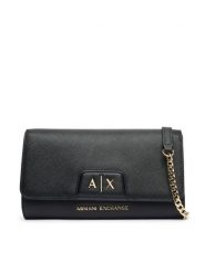 Armani Exchange Torebka XW000358 AF26570 UC001 Czarny. Czarne kopertówki Armani Exchange, bez wzorów, ze skóry, wizytowe, bez dodatków. Za 429.99 zł.