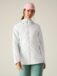 Regatta Kurtka przeciwdeszczowa "Hamara IV" w kolorze białym rozmiar: 42. Białe kurtki przeciwdeszczowe Regatta, m, bez wzorów, bez kaptura, outdoorowe. Za 163.26 zł.