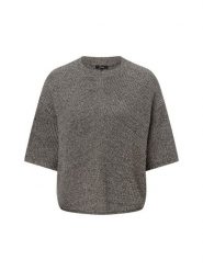 Opus sweter z krótkim rękawem z dzianiny - Paudie Kobiety czarny, 36. Czarne swetry Opus, bez wzorów, z bawełny, bez ramiączek. Za 399.95 zł.