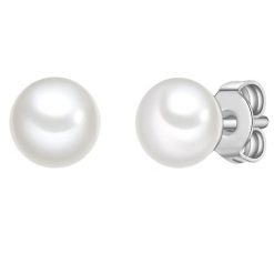 Glanzstücke München Kolczyki z perlami ze srebra próby 925 w kolorze srebrnym z perla hodowlana 1 ct Damski. Szare kolczyki Glanzstücke München, z perłą, srebrne. Za 169.99 zł.