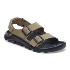 Sandały Birkenstock Mogami Terra M 1029775 zielone. Zielone sandały bez wzorów, z materiału, sportowe, bez obcasa, bez zapięcia. Za 695.53 zł.