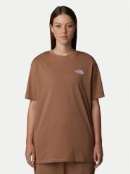 The North Face T-Shirt Simple Dome NF0A87NQ Brązowy Oversize. Brązowe t-shirty The North Face, m, bez wzorów, z bawełny, bez kołnierzyka, bez ramiączek. Za 99.99 zł.