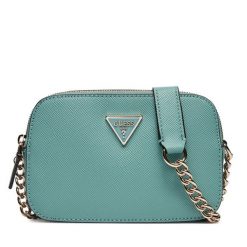 Torebka Guess. Niebieskie listonoszki Guess, z aplikacjami, bez dodatków. Za 319.99 zł.