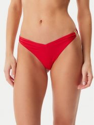 Guess Dół od bikini E5GO38 MC04R Czerwony. Czerwone bikini Guess, z aplikacjami, z syntetyku. Za 179.99 zł.