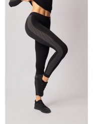Spaio Legginsy termiczne "Fierce" w kolorze czarno-szarym rozmiar: S. Czarne legginsy Spaio, s, bez wzorów, z materiału, outdoorowe. Za 143.45 zł.