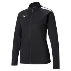 Kurtka treningowa piłkarska teamLIGA Kobiety PUMA. Białe kurtki Puma, xs, bez wzorów, z materiału, klasyczne, z kapturem. Za 178.43 zł.