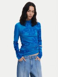 Desigual Golf Ottawa 25WWJF38 Niebieski Regular Fit. Niebieskie swetry Desigual, xl, bez wzorów, z syntetyku, bez ramiączek. Za 369.99 zł.