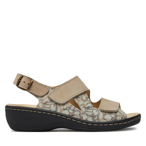 Sandały Dr. Brinkmann. Brązowe sandały Dr. Brinkmann, bez wzorów, bez obcasa, na płaskiej podeszwie, bez zapięcia. Za 279.99 zł.