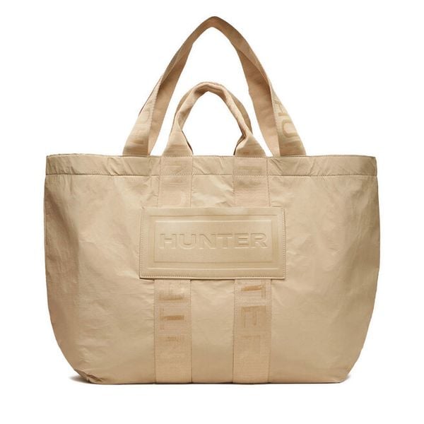 Torebka Hunter. Brązowe shopper bag Hunter, bez wzorów, bez dodatków. Za 219.99 zł.