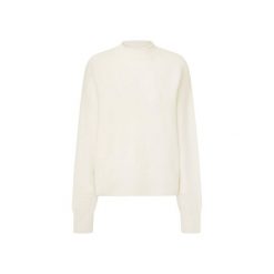 Damski sweter z okrągłym dekoltem Pepe Jeans Irma. Białe swetry Pepe Jeans, na zimę, bez wzorów, z jeansu, eleganckie, bez ramiączek. Za 344.35 zł.