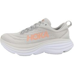 Buty Bondi 8 Rozmiar 38 - 1127952-HMLR Szary. Szare buty do biegania HOKA, bez wzorów, z materiału, bez zapięcia, do biegania. Za 723.10 zł.