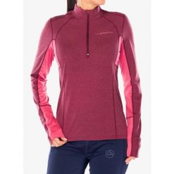 Bluza do biegania damska La Sportiva Swift Long Sleeve. Czerwone bluzy bez kaptura La Sportiva, bez wzorów, bez kaptura, do biegania. Za 351.69 zł.