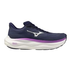 Damskie buty do biegania Mizuno Wave Sky 9 Wos. Białe buty treningowe Mizuno, bez wzorów, z gumy, bez zapięcia, do biegania, mizuno wave. Za 739.99 zł.