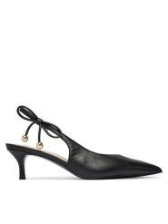Furla Czółenka Poppy Slingback YM24FPO X30000 CN O6000 Czarny. Czarne czółenka Furla, bez wzorów, ze skóry, bez obcasa, bez zapięcia. Za 969.99 zł.