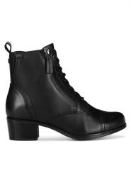 Go Soft Botki EST-GUSTA-05 Czarny. Czarne botki GO SOFT, bez wzorów, bez obcasa, na słupku, bez zapięcia. Za 181.99 zł.