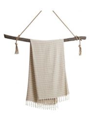 Samimi Chusta hammam w kolorze beżowym - 180 x 100 cm rozmiar: onesize. Brązowe chusty Samimi, bez wzorów, z bawełny. Za 105.63 zł.