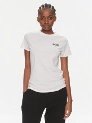 Boss T-Shirt Elogobadge 50517925 Écru Slim Fit. T-shirty Boss, m, bez wzorów, z bawełny, bez kołnierzyka, bez ramiączek. Za 159.99 zł.
