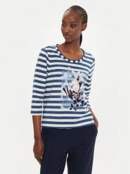 Olsen Bluzka Hannah 11104904 Niebieski Regular Fit. Niebieskie bluzki Olsen, bez wzorów, z bawełny, bez kołnierzyka, bez ramiączek. Za 329.99 zł.