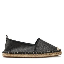 Espadryle ONLY Shoes. Czarne espadryle ONLY SHOES, bez wzorów, bez obcasa. Za 89.99 zł.