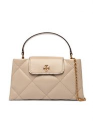 Tory Burch Torebka Kira Diamond Quilt East-West Top Handle 174999 Beżowy. Brązowe torebki klasyczne Tory Burch, bez wzorów, ze skóry, bez dodatków. Za 2,379.00 zł.
