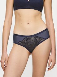 Triumph Bokserki Delightful Spotlight 10221040 Granatowy. Niebieskie bokserki damskie Triumph, bez wzorów, z syntetyku. Za 39.99 zł.