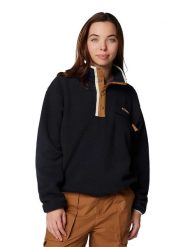 Columbia Bluza polarowa "Helvetia II" w kolorze czarno-jasnobrązowo-białym rozmiar: L. Białe bluzy bez kaptura Columbia, l, bez wzorów, z polaru, bez kaptura. Za 123.25 zł.