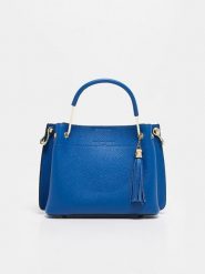 Christian Laurier Skórzana torebka "Lamy" w kolorze niebieskim - 27 x 18 x 11 cm rozmiar: onesize. Niebieskie torebki klasyczne Christian Laurier, z aplikacjami, z materiału, przez ramię, bez dodatków. Za 319.13 zł.