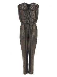 SWING Kombinezon w kolorze khaki rozmiar: 46. Brązowe kombinezony Swing, bez wzorów, bez kołnierzyka, bez ramiączek. Za 231.68 zł.