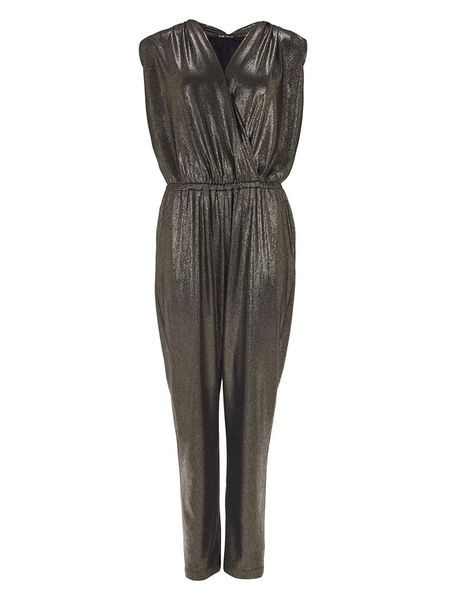 SWING Kombinezon w kolorze khaki rozmiar: 46. Brązowe kombinezony Swing, bez wzorów, bez kołnierzyka, bez ramiączek. Za 231.68 zł.