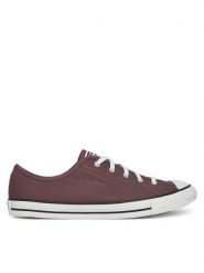 Converse Trampki Chuck Taylor All Star Dainty A13800C Brązowy. Brązowe trampki Converse, bez wzorów, z materiału, retro, bez zapięcia. Za 209.99 zł.