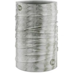 Komin na szyję - Bandana BUFF Coolnet UV® z ochroną UV. Szare szaliki i kominy Buff, na lato, bez wzorów, z elastanu. Za 49.99 zł.