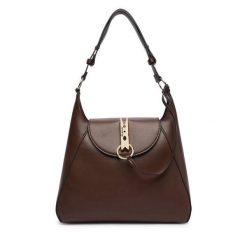 Torebka LOVE MOSCHINO. Brązowe torebki klasyczne Love Moschino, bez wzorów, klasyczne, bez dodatków. Za 949.99 zł.