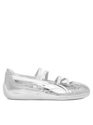 Puma Baleriny Speedcat Ballet Lustre Wns 408264 01 Srebrny. Szare baleriny Puma, bez wzorów, ze skóry, bez obcasa, bez zapięcia. Za 399.99 zł.