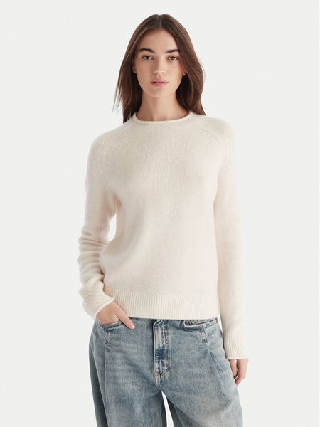 BOSS Sweter C_Fesperanasy 50548930 Beżowy Regular Fit. Brązowe swetry Boss, xl, bez wzorów, z wełny, bez ramiączek. Za 679.99 zł.