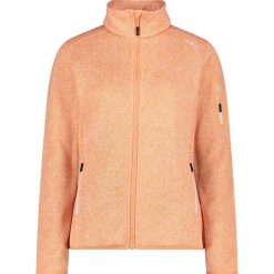 Bluza polarowa damska CMP Haze Jacket Knitted. Białe bluzy z kapturem CMP, bez wzorów, z materiału, z kapturem, narciarskie. Za 300.45 zł.