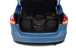 Torby Do Bagażnika Ford Focus 5 Hatchback 2011-2018 4Szt Kjust. Czarne torby podróżne KJUST, bez wzorów, z kauczuku. Za 1,196.00 zł.