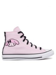Converse Trampki Chuck Taylor All Star A21836C Różowy jasny. Czerwone trampki Converse, bez wzorów, z materiału, retro, bez zapięcia. Za 399.99 zł.