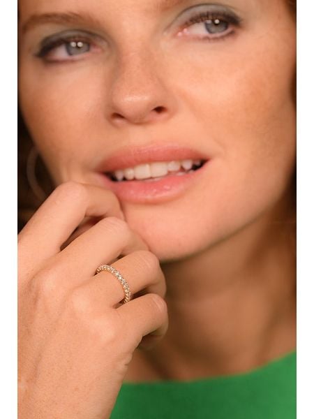 DIAMANTA Złoty pierścionek "Mon tour complet" z diamentami rozmiar: 51. Żółte pierścionki DIAMANTA, z diamentem, złote. Za 4,450.99 zł.