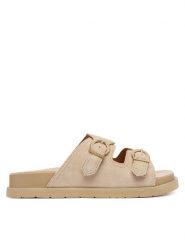 Gant Klapki 32503255 Beżowy. Brązowe klapki Gant, bez wzorów, ze skóry, bez obcasa, bez zapięcia. Za 459.99 zł.