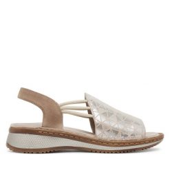 Sandały Ara. Brązowe sandały ara, bez wzorów, bez obcasa, na płaskiej podeszwie, bez zapięcia. Za 390.99 zł.