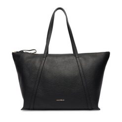 Torebka Coccinelle. Czarne shopper bag Coccinelle, bez wzorów, bez dodatków. Za 1,269.00 zł.